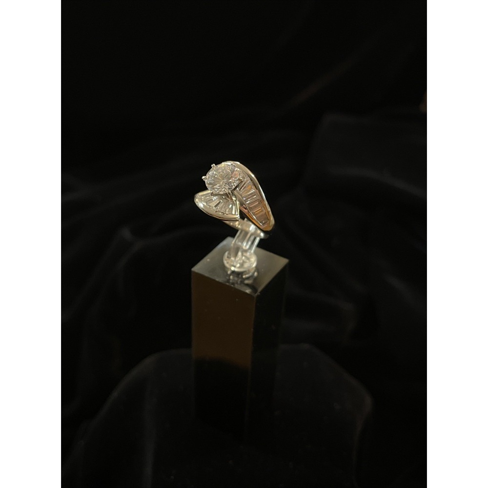 JTV PJM 9.25 Sterling Silver CZ Ring Size 5.25 - Picture 2 of 12